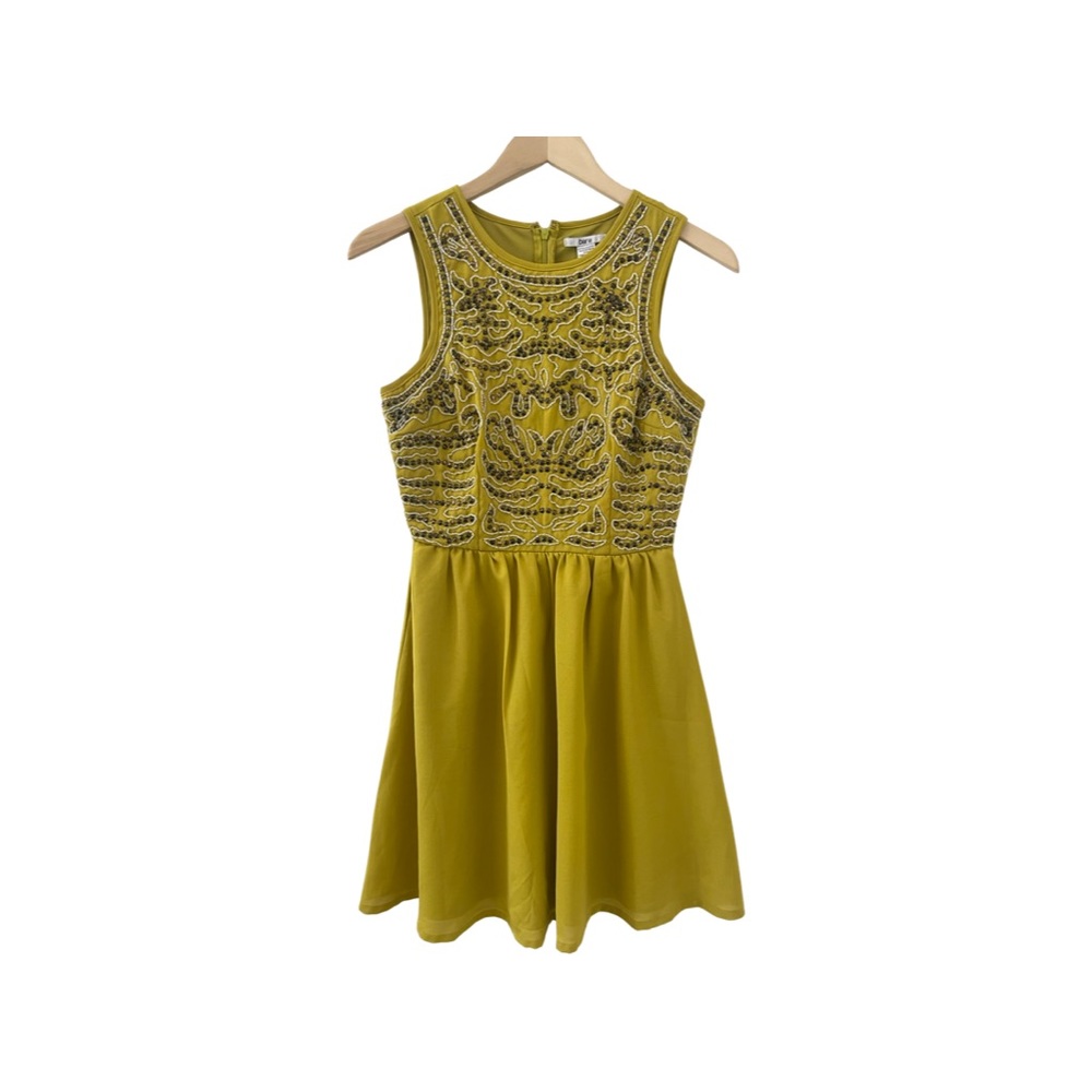 Bar III yellow dress
